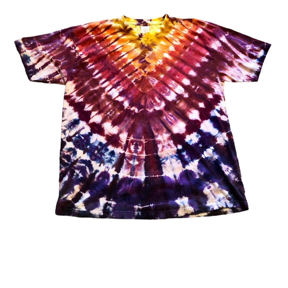 Multi Colored Tie Dye Short Sleeve Tee 2XL
